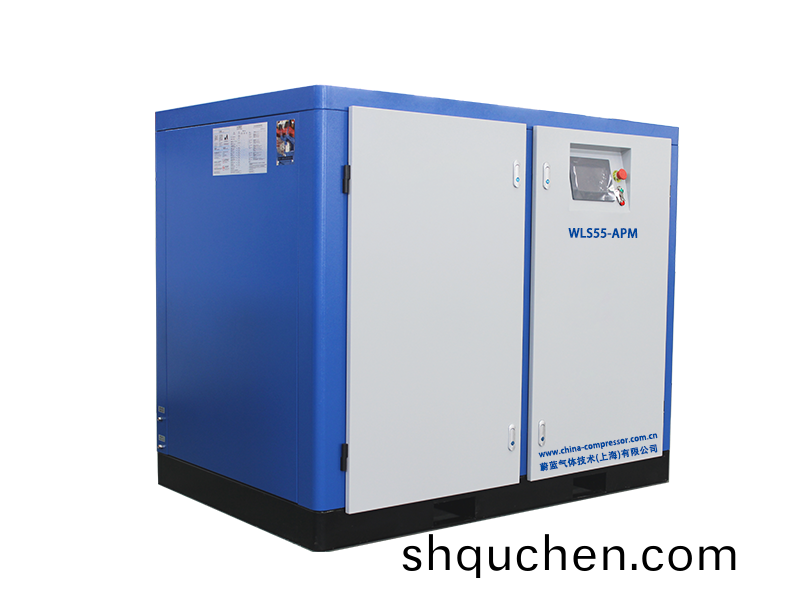 蔚(wei)藍變頻無油螺(luo)桿機(ji)